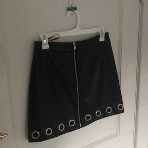 Black Leather Skirt